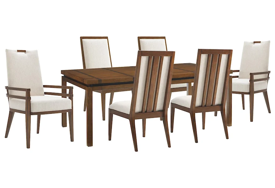 Island Fusion Rectangular Table, Arm Chair, Side Chair by Tommy Bahama Home at Johnny Janosik