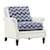 Tommy Bahama Home Tommy Bahama Upholstery Traditional Belgrave Chair with Decorative Nailheads and Turned Wood Feet