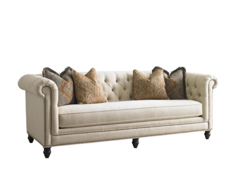 Manchester Chesterfield-Style Sofa with Button Tufting