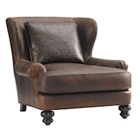 Kent Wing Chair with English Arms