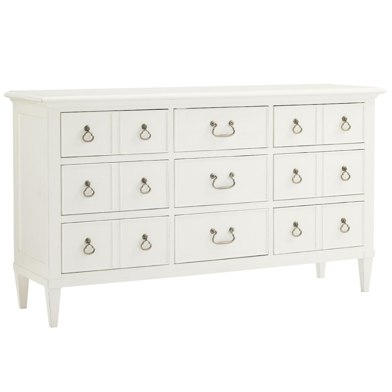 Tommy Bahama Home Ivory Key Grotto Isle Dresser & Paget Mirror