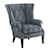 Tommy Bahama Home Tommy Bahama Upholstery Marissa Wing Chair with Tight-Rolled Arms and Nailhead Border