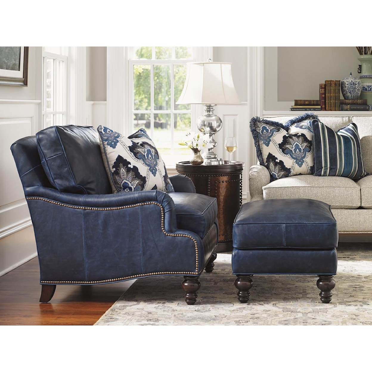 Tommy Bahama Home Tommy Bahama Upholstery Amelia Ottoman