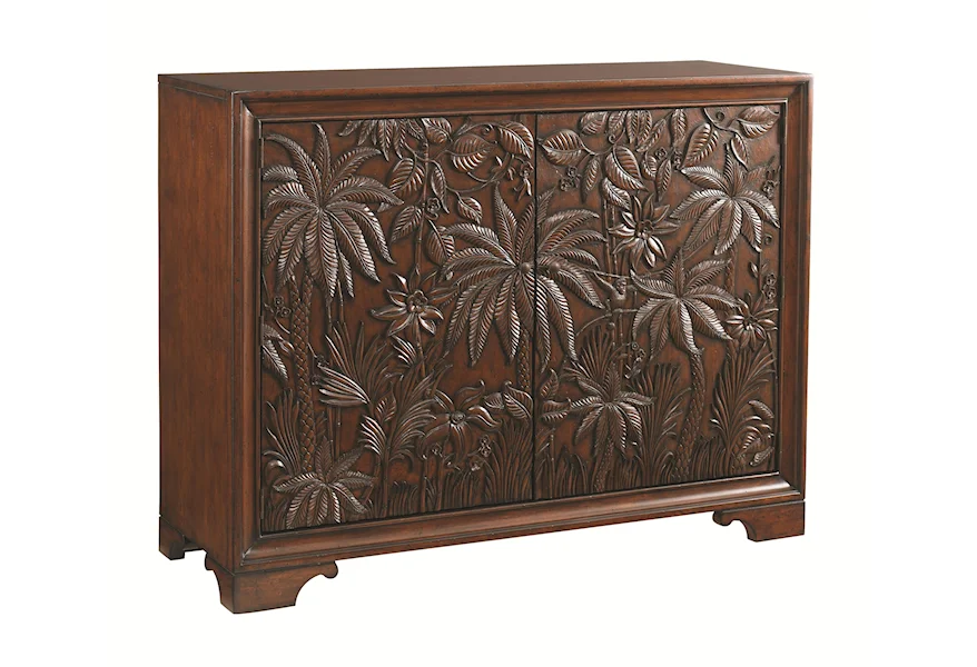 Royal Kahala Balboa Carved Door Chest by Tommy Bahama Home at Baer's Furniture