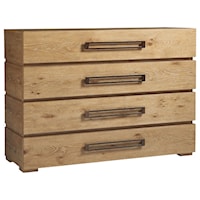 Perth Contemporary Single Dresser with Four Drawers