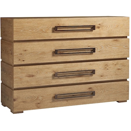 Perth Contemporary Single Dresser with Four Drawers