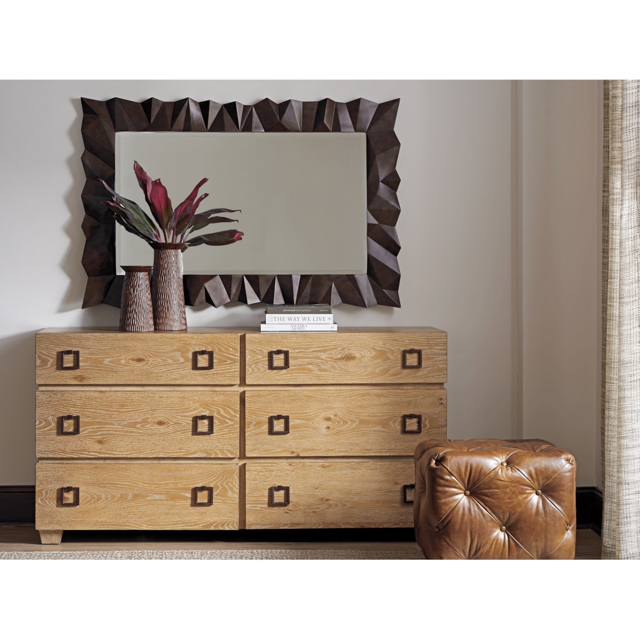 Tommy Bahama Home Los Altos Dresser + Mirror Set