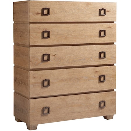 Carnaby Contemporary Five Drawer Chest
