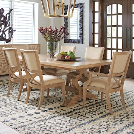 Seven Piece Dining Set with Farmington Table and Alderman Chairs