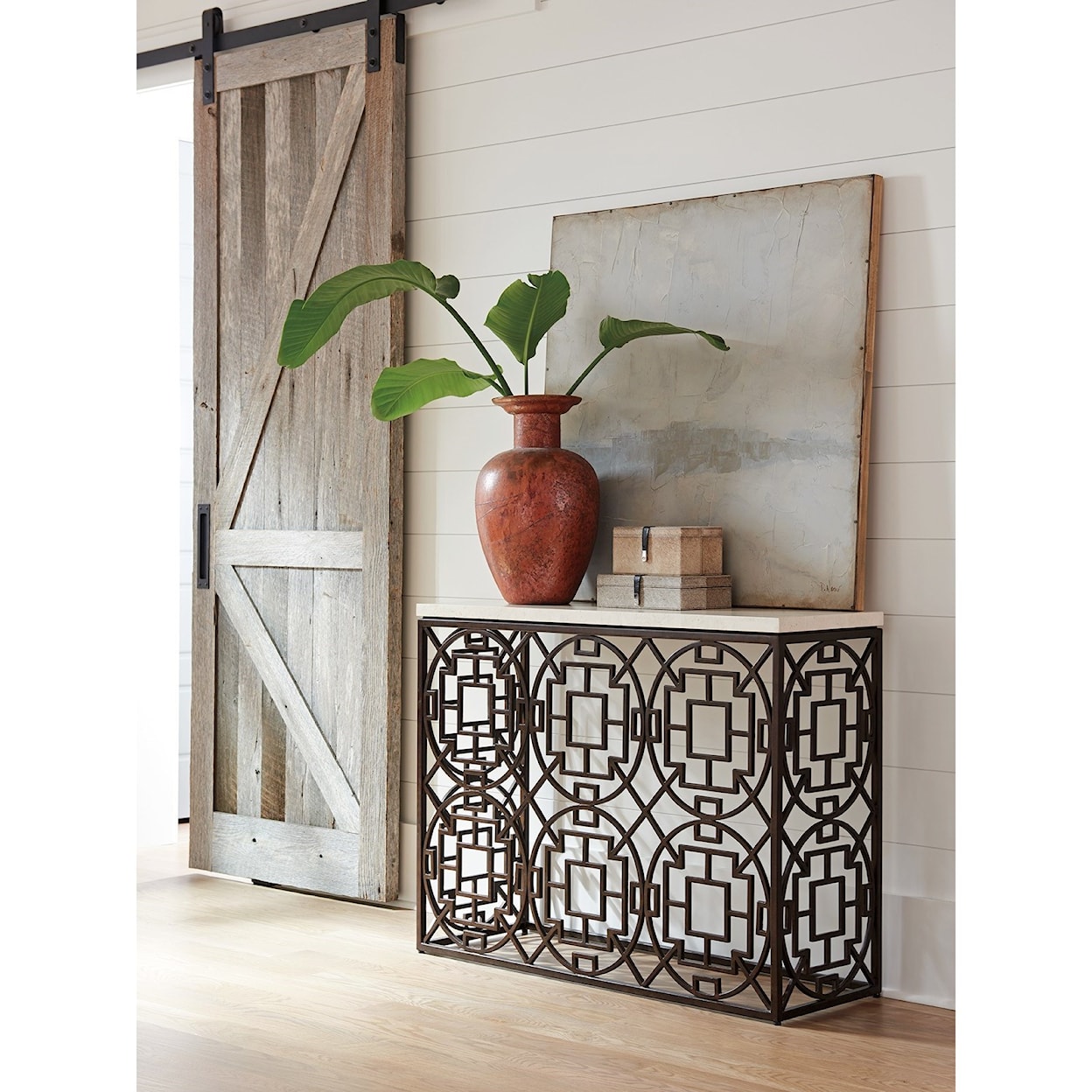 Tommy Bahama Home Los Altos Ackermann Metal Console