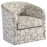 Colton Contemporary Swivel Tub Chair