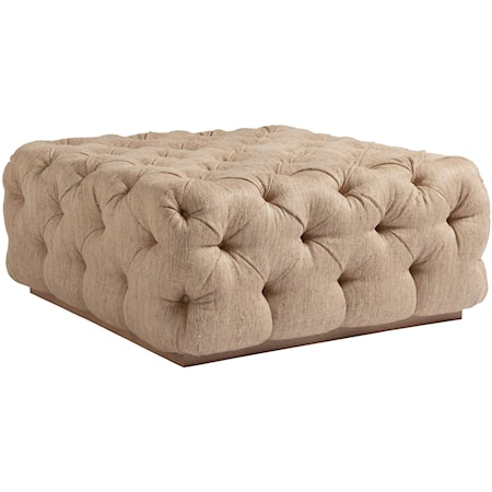 Laurel Cocktail Ottoman with Button Tufting