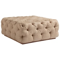 Laurel Cocktail Ottoman with Button Tufting