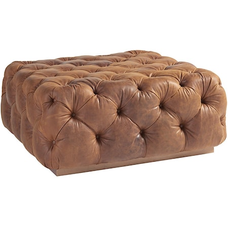 Laurel Cocktail Ottoman with Button Tufting