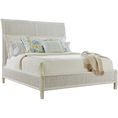 Queen Siesta Key Woven Bed with Rattan & Banana Leaf