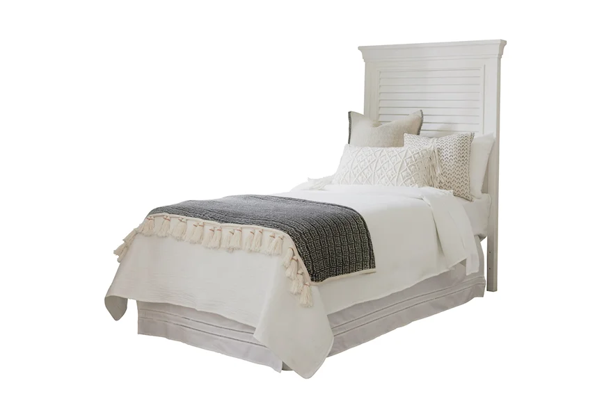 Ocean Breeze Royal Palm Louvered Headboard Twin by Tommy Bahama Home at Wayside Furniture & Mattress