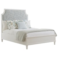 Belle Isle Queen Upholstered Bed with Custom Fabric Headboard