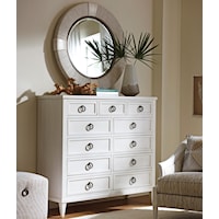 Pinecrest 11-Drawer Dresser & Seacroft Round Mirror Set