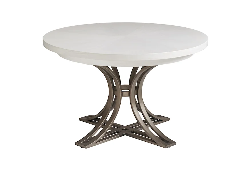 Ocean Breeze Marsh Creek Round Dining Table by Tommy Bahama Home at HomeWorld Furniture