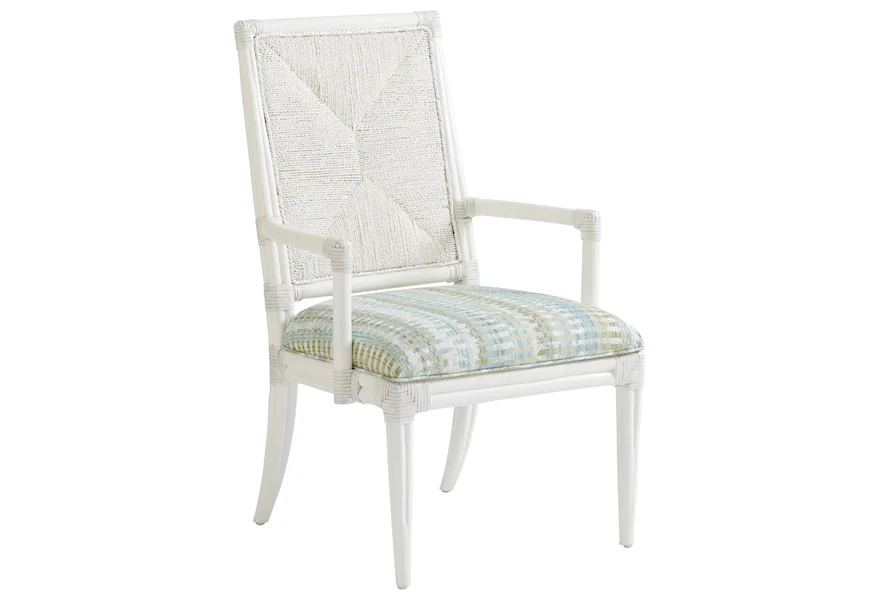 Ocean Breeze Regatta Arm Chair by Tommy Bahama Home at Z & R Furniture