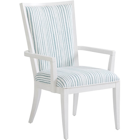 Sea Winds Upholstered Arm Chair in Custom Fabric