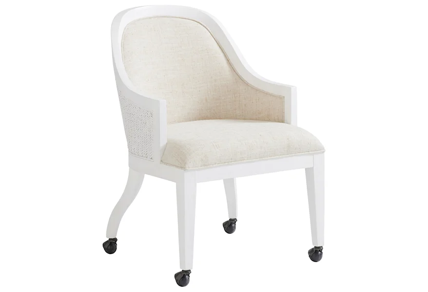 Ocean Breeze Bayview Arm Chair With Casters by Tommy Bahama Home at C. S. Wo & Sons Hawaii