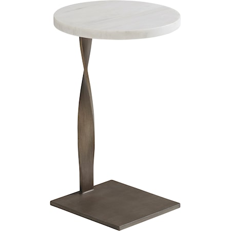 Rockville Round Martini Table with Marble Top