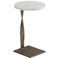 Rockville Round Martini Table with Marble Top