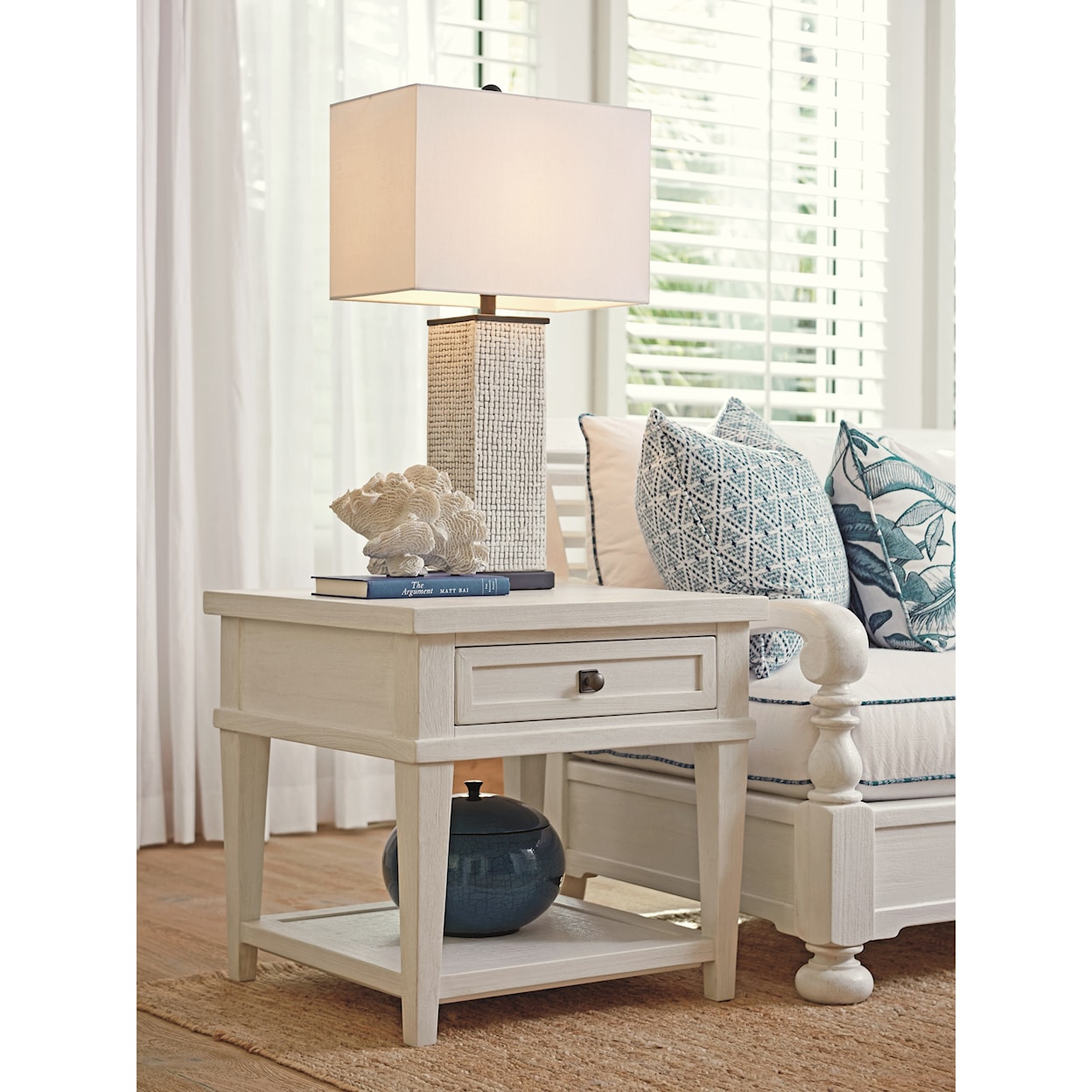 Tommy Bahama Home Ocean Breeze Palm Coast Square End Table