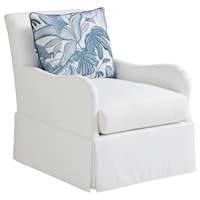 Palm Frond Swivel Chair