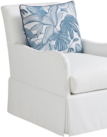 Palm Frond Swivel Chair