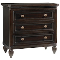 Three-Drawer Orchid Nightstand