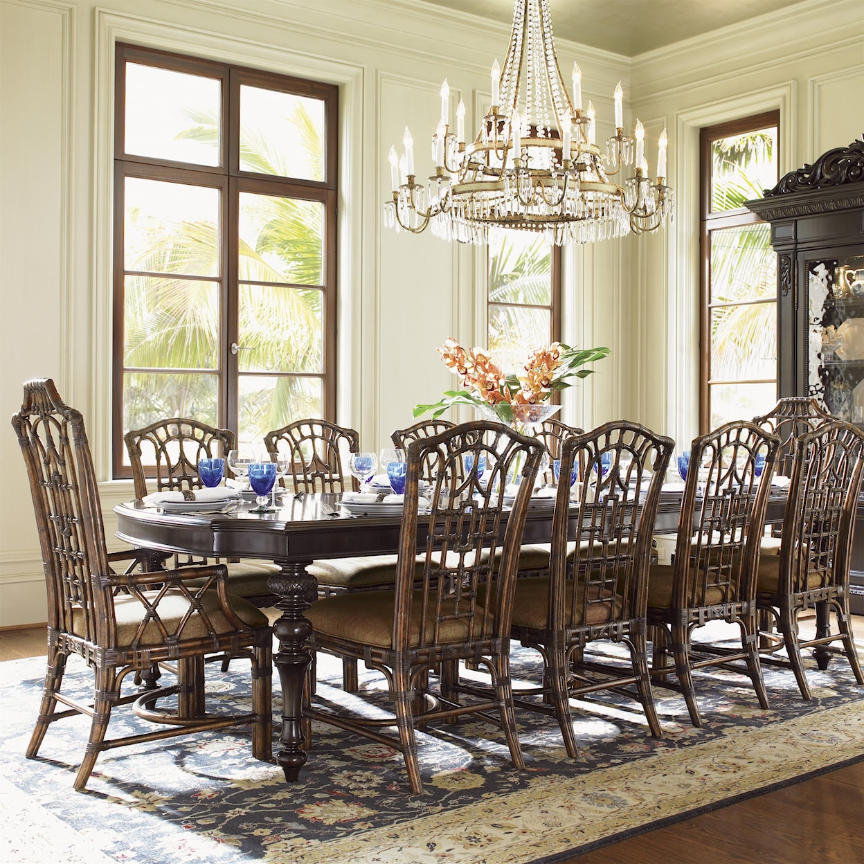 Tommy Bahama Home Royal Kahala Islands Edge Dining Table