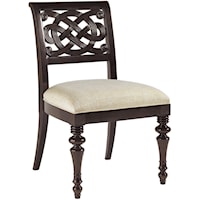 Quick Ship Molokai Side Chair with Upholstered Seat