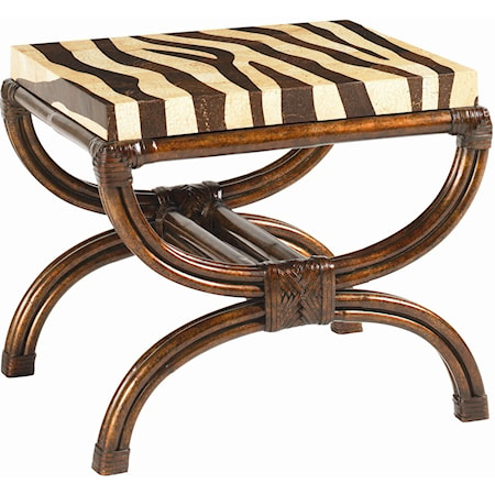 Striped Delight Accent Table