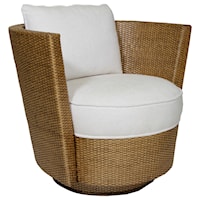 Tarpon Cay Rattan Swivel Chair