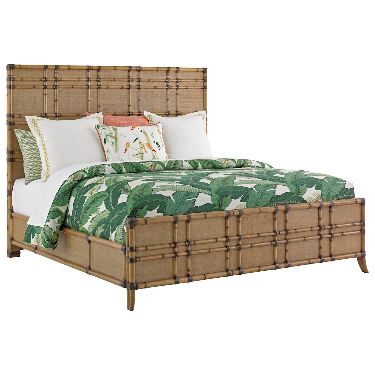 Tommy Bahama Home Twin Palms King Size Coco Bay Panel Bed