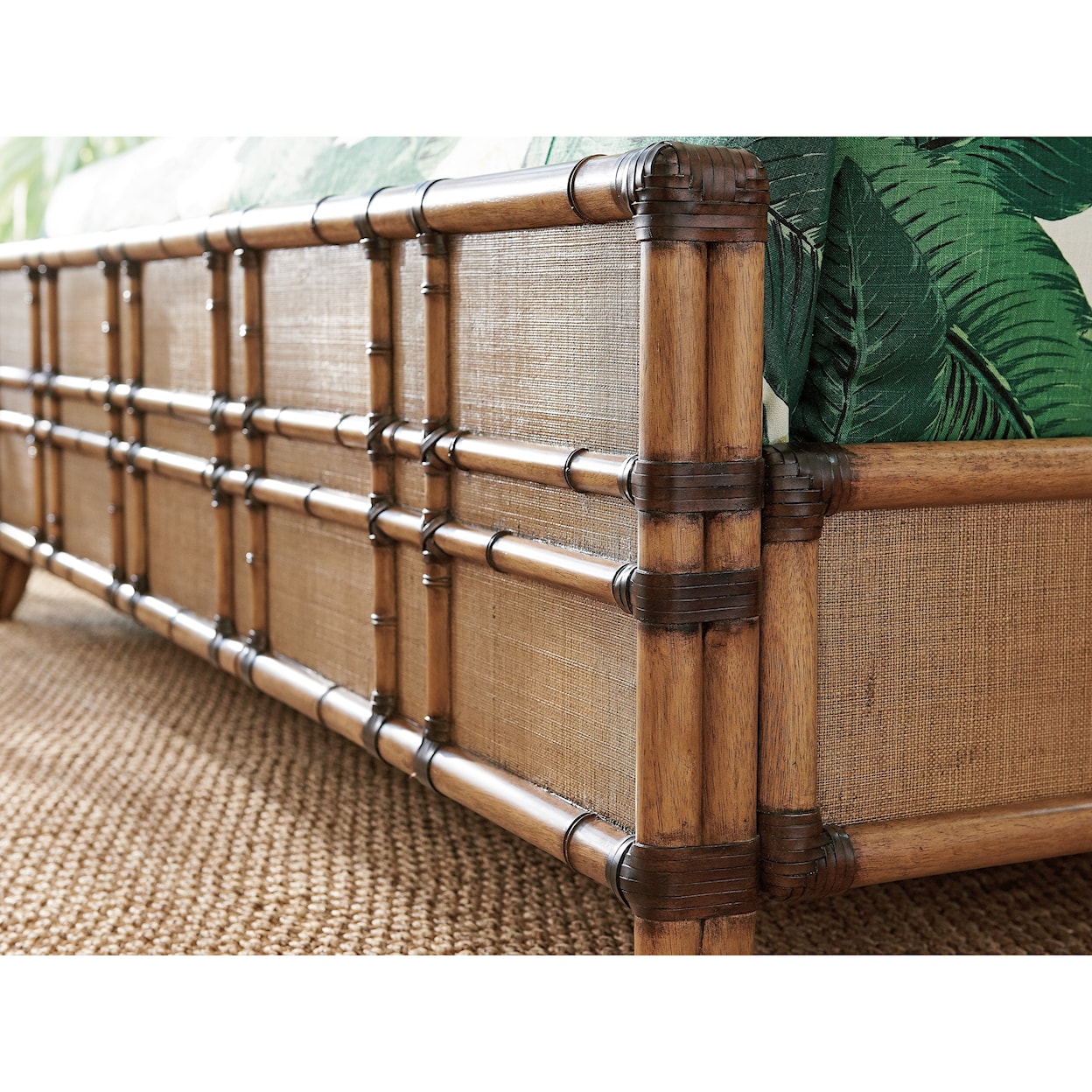 Tommy Bahama Home Twin Palms Cali King Size Coco Bay Panel Bed