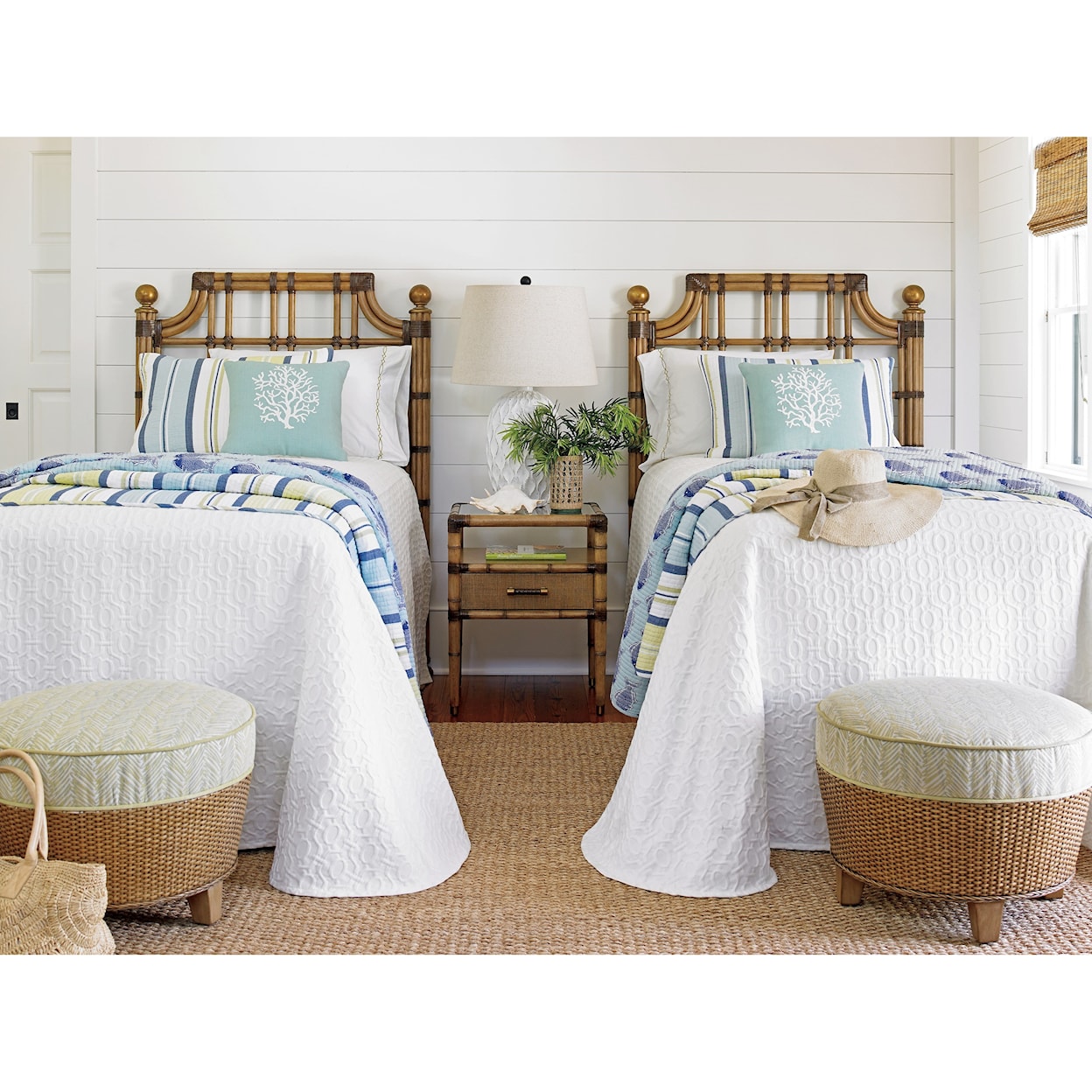 Tommy Bahama Home Twin Palms St. Kitts Twin Sized Headboard