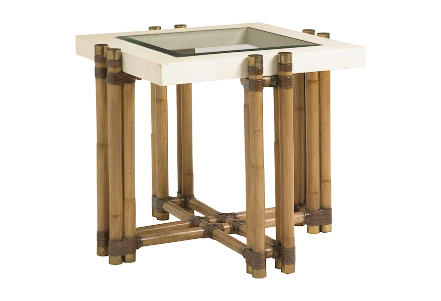 Twin Palms Los Cabos Lamp Table by Tommy Bahama Home at Baer's Furniture