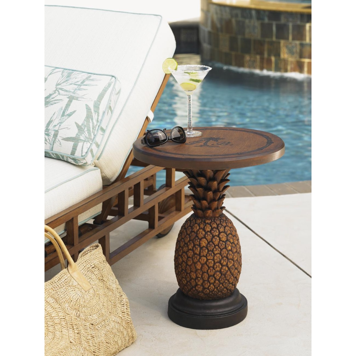 Tommy Bahama Outdoor Living Alfresco Living Sienna Pineapple Table