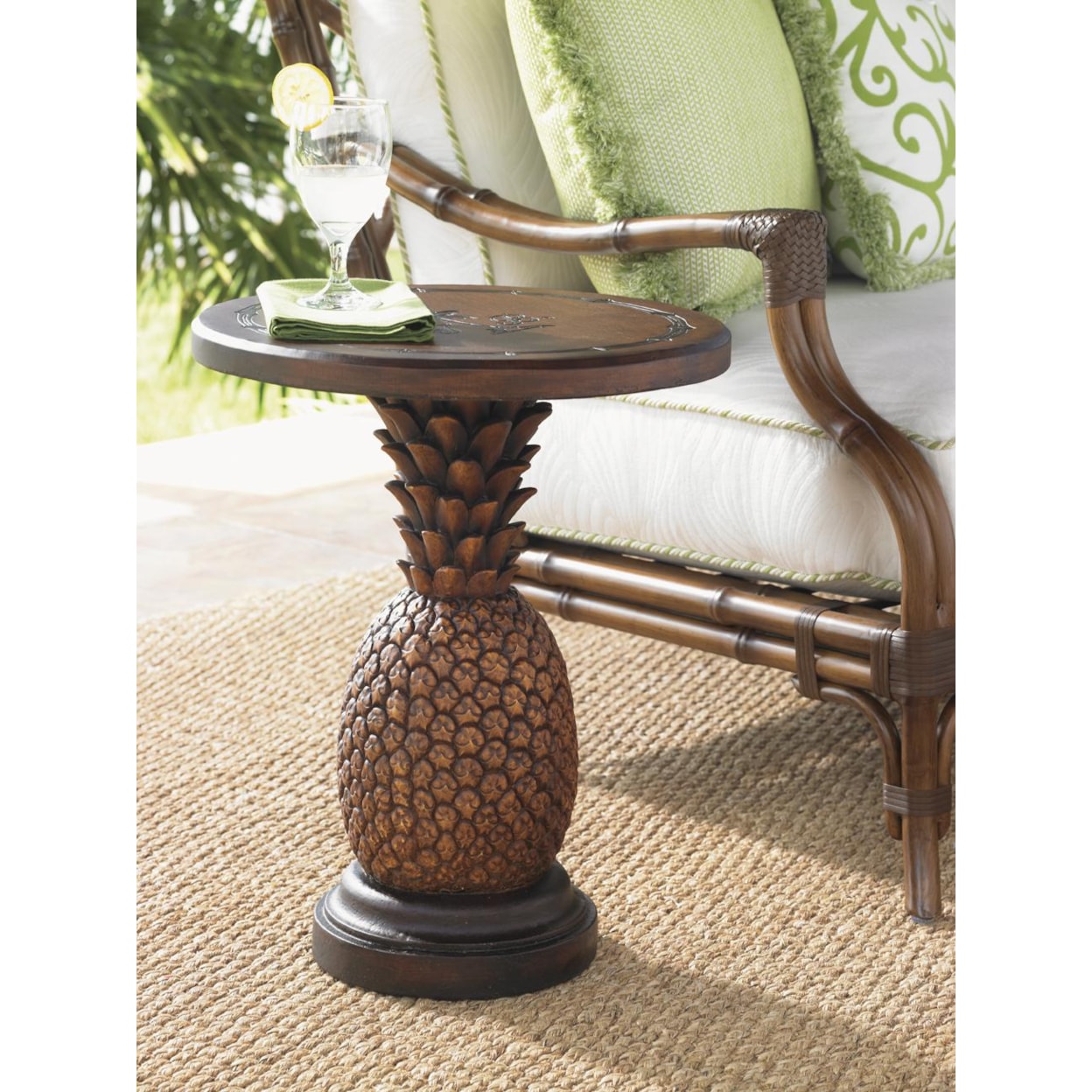 Tommy Bahama Outdoor Living Alfresco Living Sienna Pineapple Table