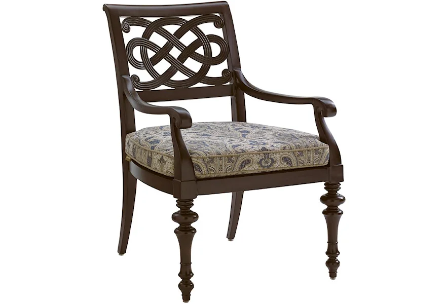 Black Sands Outdoor Dining Arm Chair by Tommy Bahama Outdoor Living at Z & R Furniture