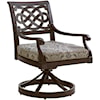 Tommy Bahama Outdoor Living Black Sands Outdoor Swivel Rocker Dining Chair