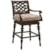 Tommy Bahama Outdoor Living Black Sands Outdoor Swivel Bar Stool with Turned Legs