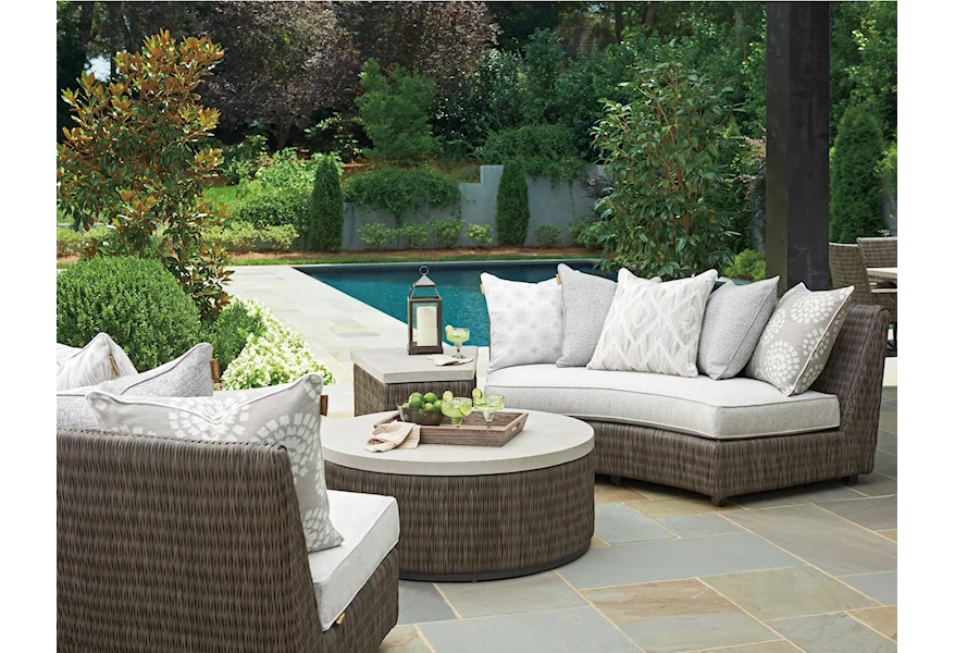 Cypress Point Ocean Terrace Outdoor Chat Set by Tommy Bahama Outdoor Living at Baer's Furniture