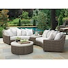 Tommy Bahama Outdoor Living Cypress Point Ocean Terrace Outdoor Armless Sofa w/ Scatterback Cushions