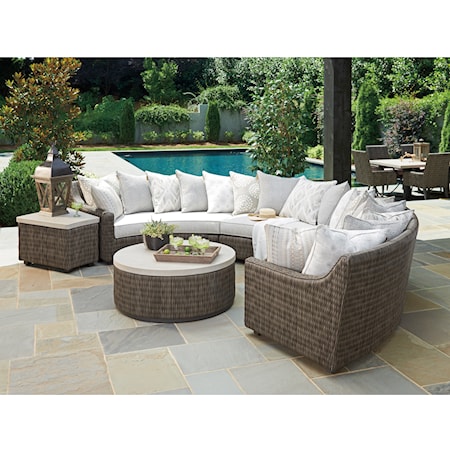 Outdoor Sectional Sofa Chat Set