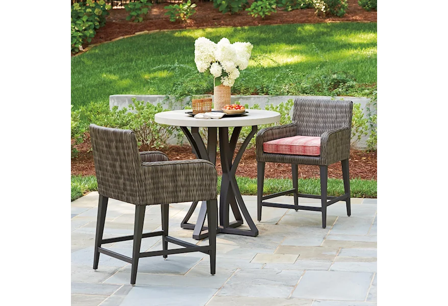 Cypress Point Ocean Terrace 3 pc Outdoor Pub Dining Set by Tommy Bahama Outdoor Living at Johnny Janosik