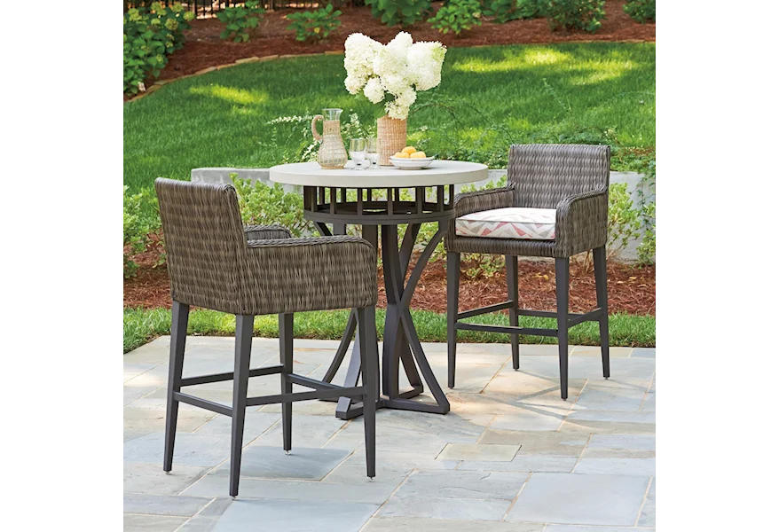 Cypress Point Ocean Terrace 3 Pc Outdoor Pub Dining Set by Tommy Bahama Outdoor Living at Baer's Furniture